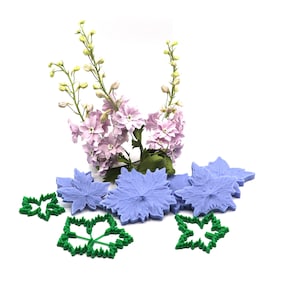 Delphinium leaves