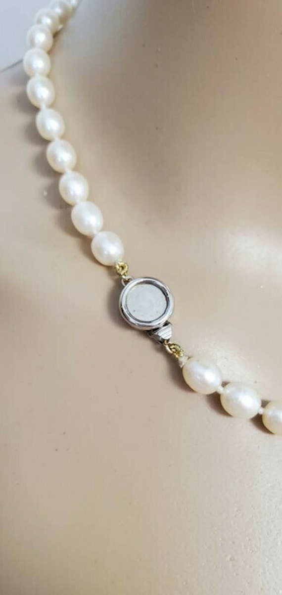 Multi Strand Pearl Collar Necklace  Unique Gifts … - image 6