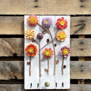Colorful Pinecone Flower Wall Art