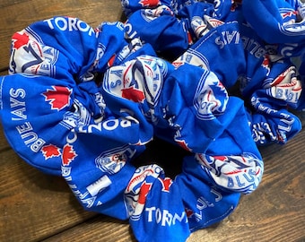 Toronto Blue Jays Scrunchie, Hair Accessories, Elastic, Baseball Fan