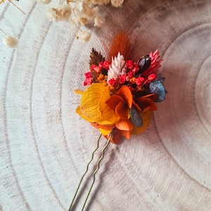 MATHILDE dried flower bun pin / dried flower bun pin / bridal hairstyle