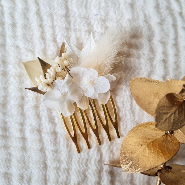 Dried flower comb / bridal comb / wedding comb / bridesmaid comb