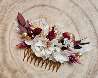 Dried flower comb / bridal comb / wedding comb / bridesmaid comb