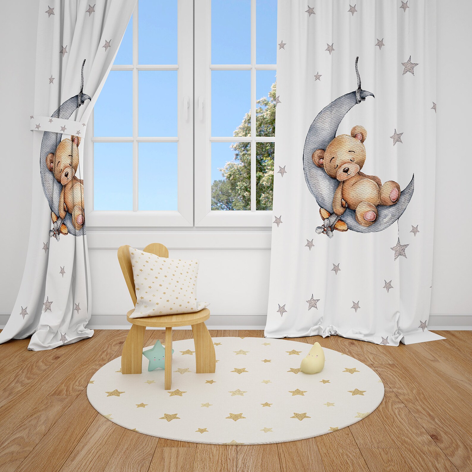vorhang babyzimmer