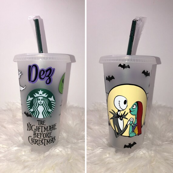 Nightmare Before Christmas Inspired Starbucks Cup Venti Cold Etsy