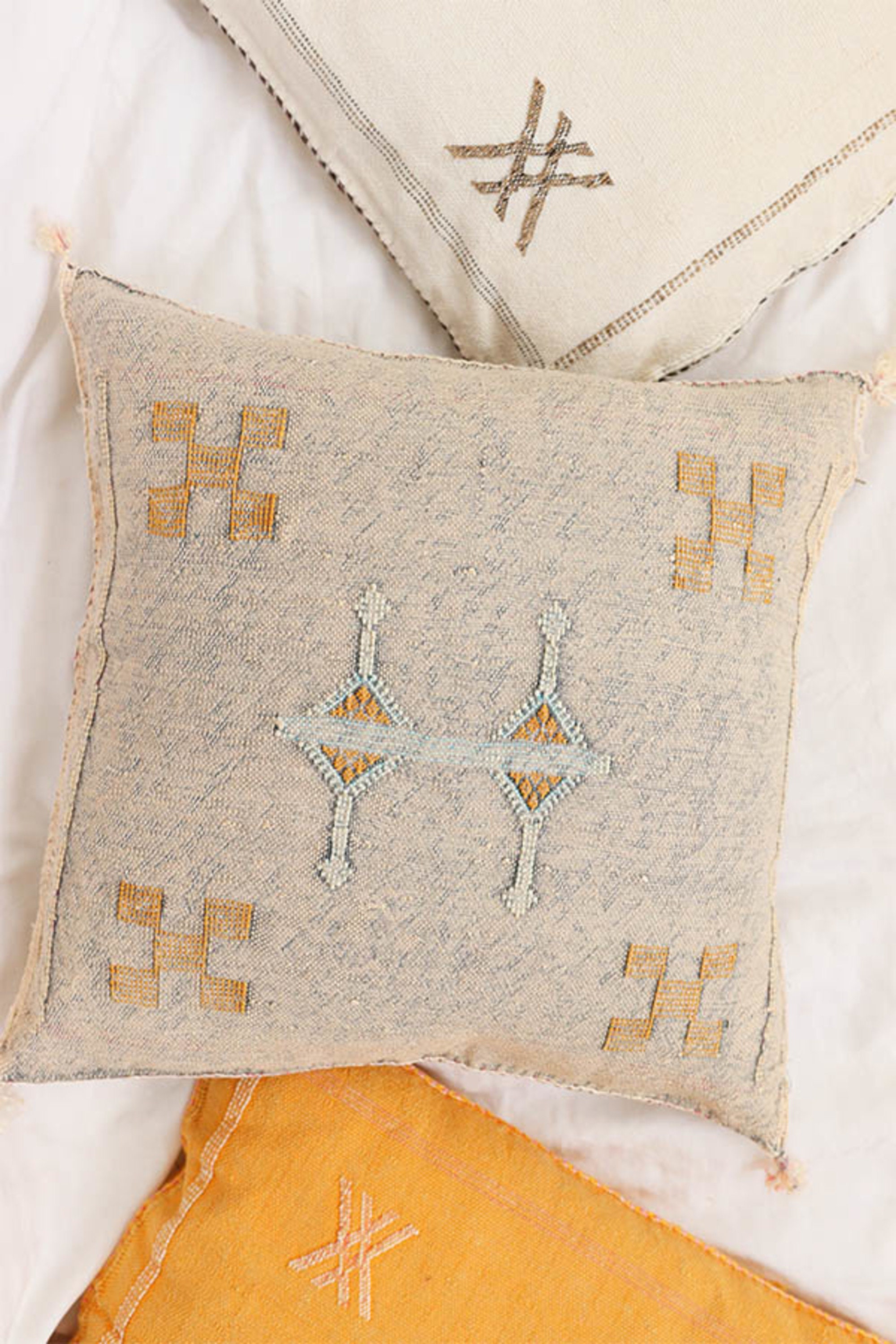 Cactus Silk Pillow Cover Moroccan Boho Throw Pillow Etsy