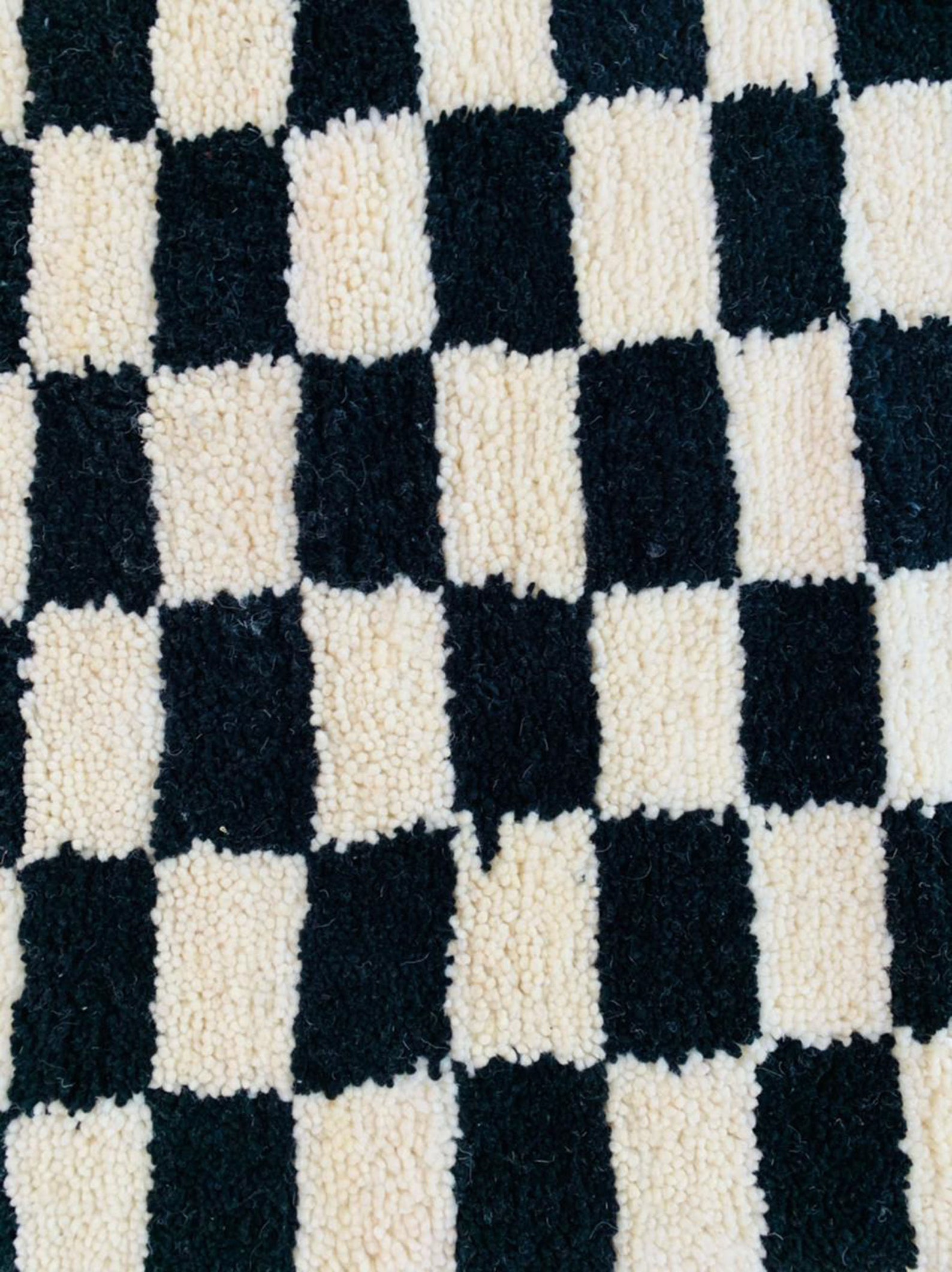 Black Checkered Rug Kitchen Rug Custom Made Checker Rug Etsy