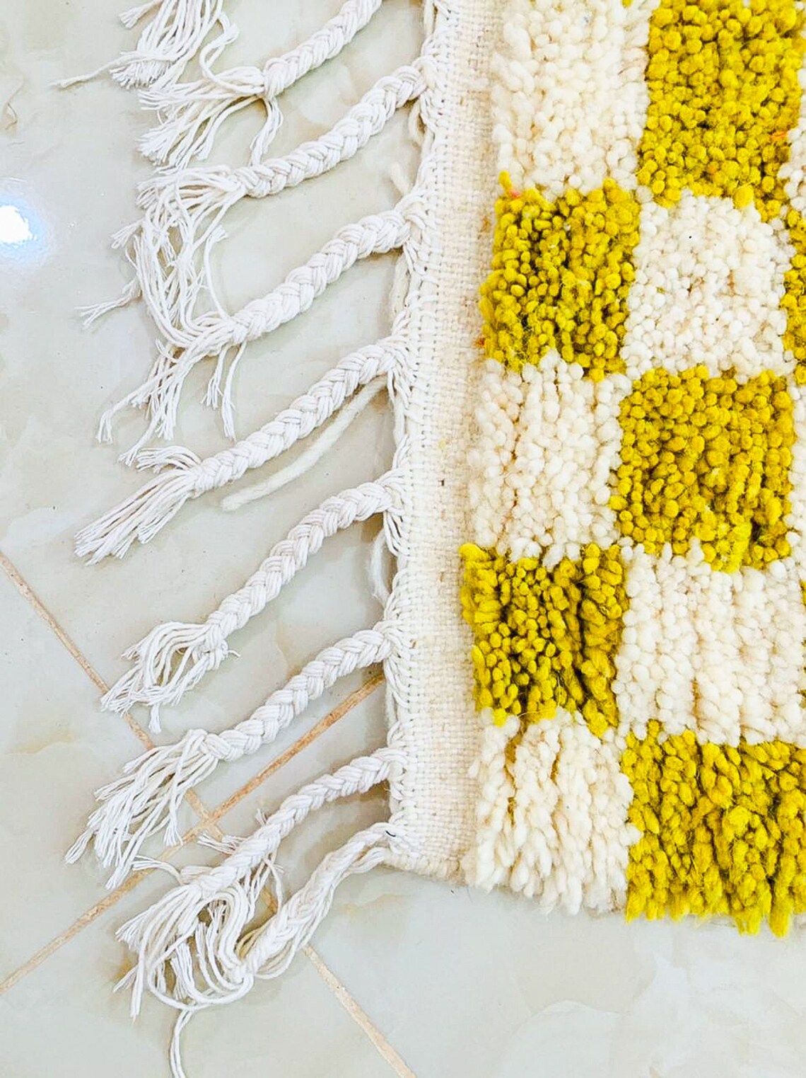 Bright Green Checkered Rug Lime Kitchen Rug Custom Made Rug Etsy