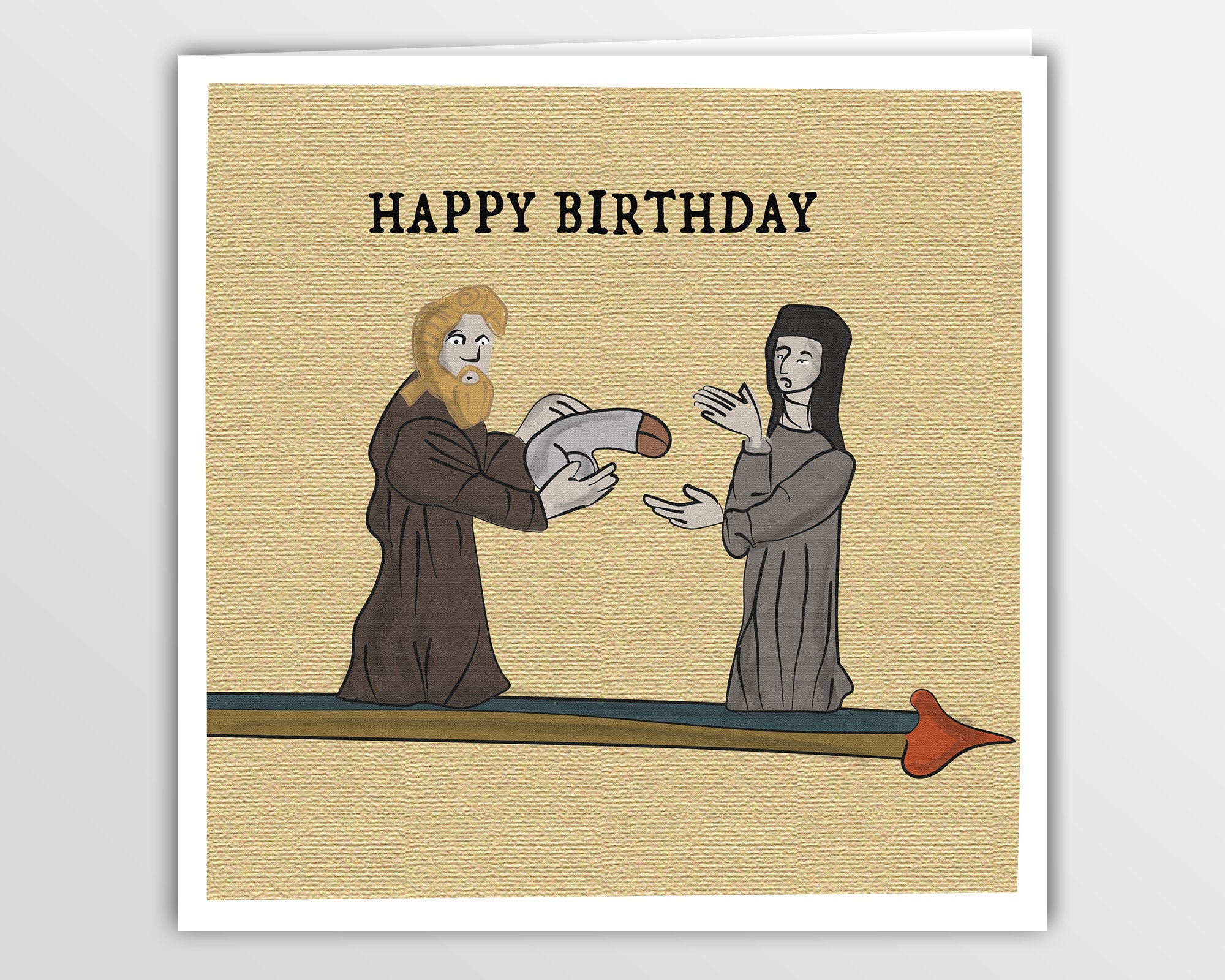 Funny Medieval Tudor Style Middle Ages Comedy Card for Him - Etsy UK