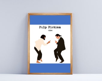 Pulp Fiction, Movie Film wall art poster, Movie art, Film print