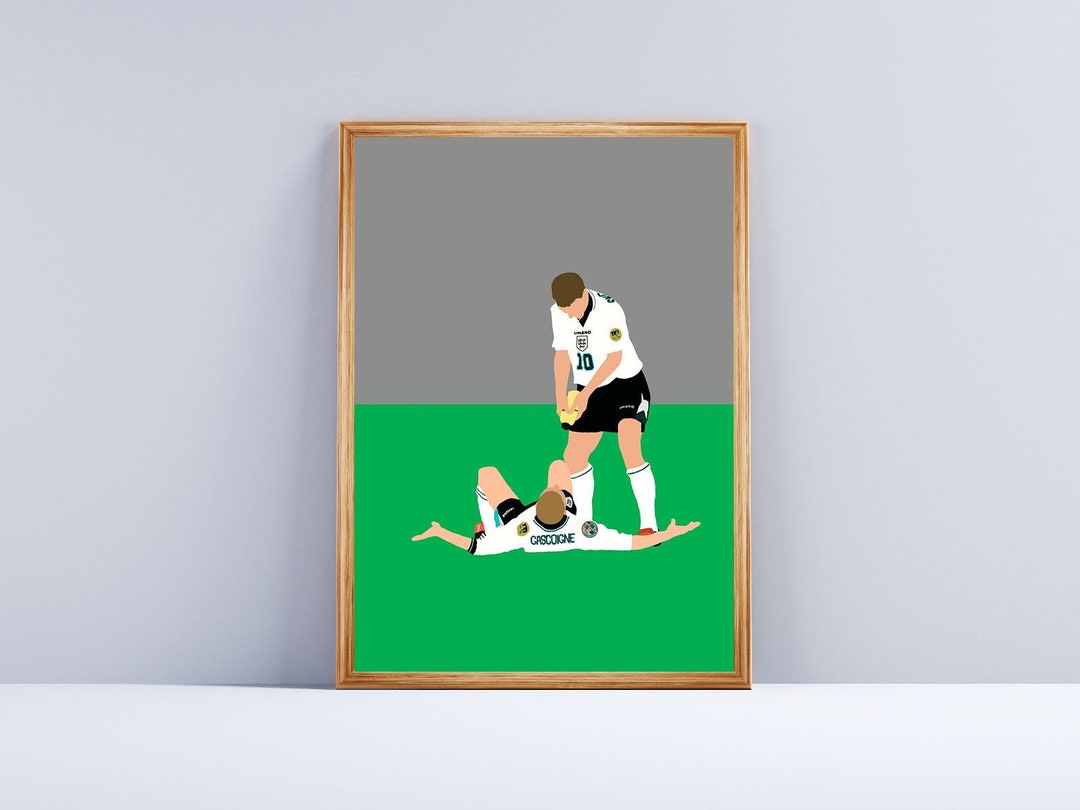 England, Gazza, Euro 96, Paul Gascoigne, Dentist Chair Print, Poster