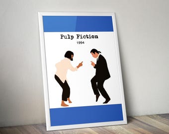 Póster de la película Pulp Fiction: Impresión artística minimalista