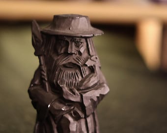 Mini Norse God Statue – Odin, Thor, Tyr & Ulfhednar Altar Idol – Handcrafted Pocket Viking Figurine, Plaster / Ceramic Pagan God Idol
