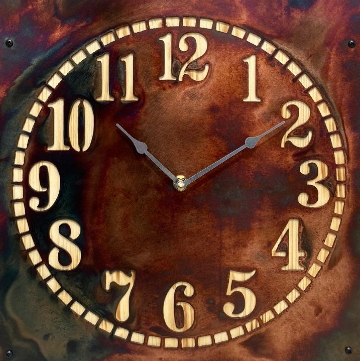 Steel Mule Deer Clock - Patina Finish - Etsy