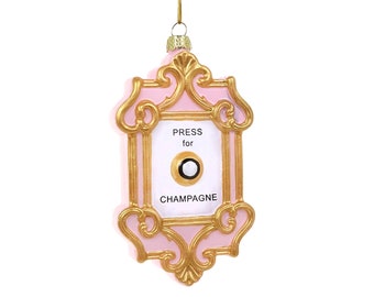 Champagne Button Ornament / Press for Champagne Ornament