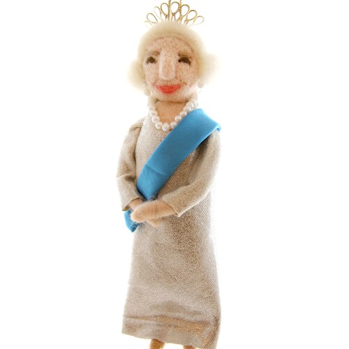 Queen Elizabeth II Glass Ornament Etsy