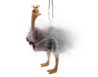 Crowned Ostrich Ornament