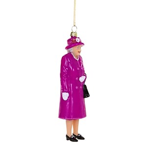 Queen Elizabeth II Glass Ornament / Queen Elizabeth II Figurine with Handbag Ornament image 8