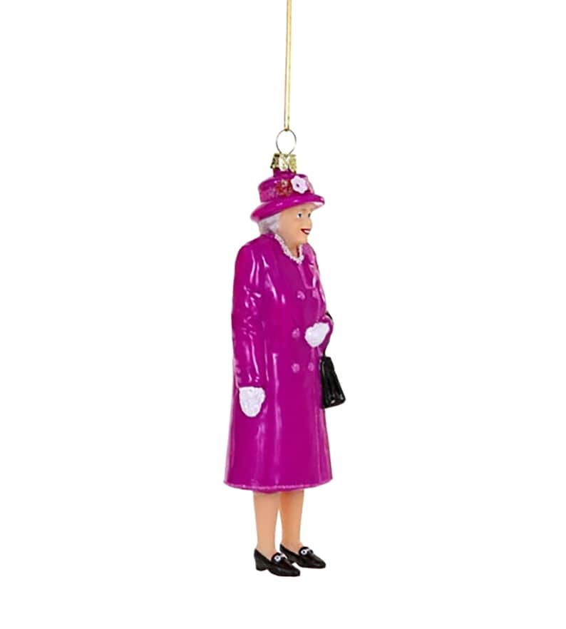 Queen Elizabeth II Glass Ornament / Queen Elizabeth II Figurine with Handbag Ornament image 8