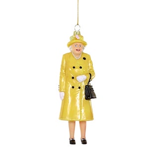 Queen Elizabeth II Glass Ornament / Queen Elizabeth II Figurine with Handbag Ornament image 7