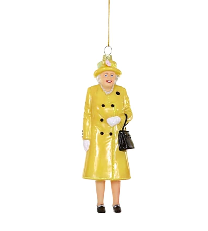 Queen Elizabeth II Glass Ornament / Queen Elizabeth II Figurine with Handbag Ornament image 7