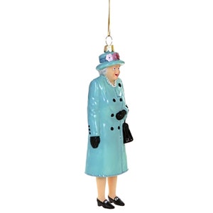 Queen Elizabeth II Glass Ornament / Queen Elizabeth II Figurine with Handbag Ornament image 6