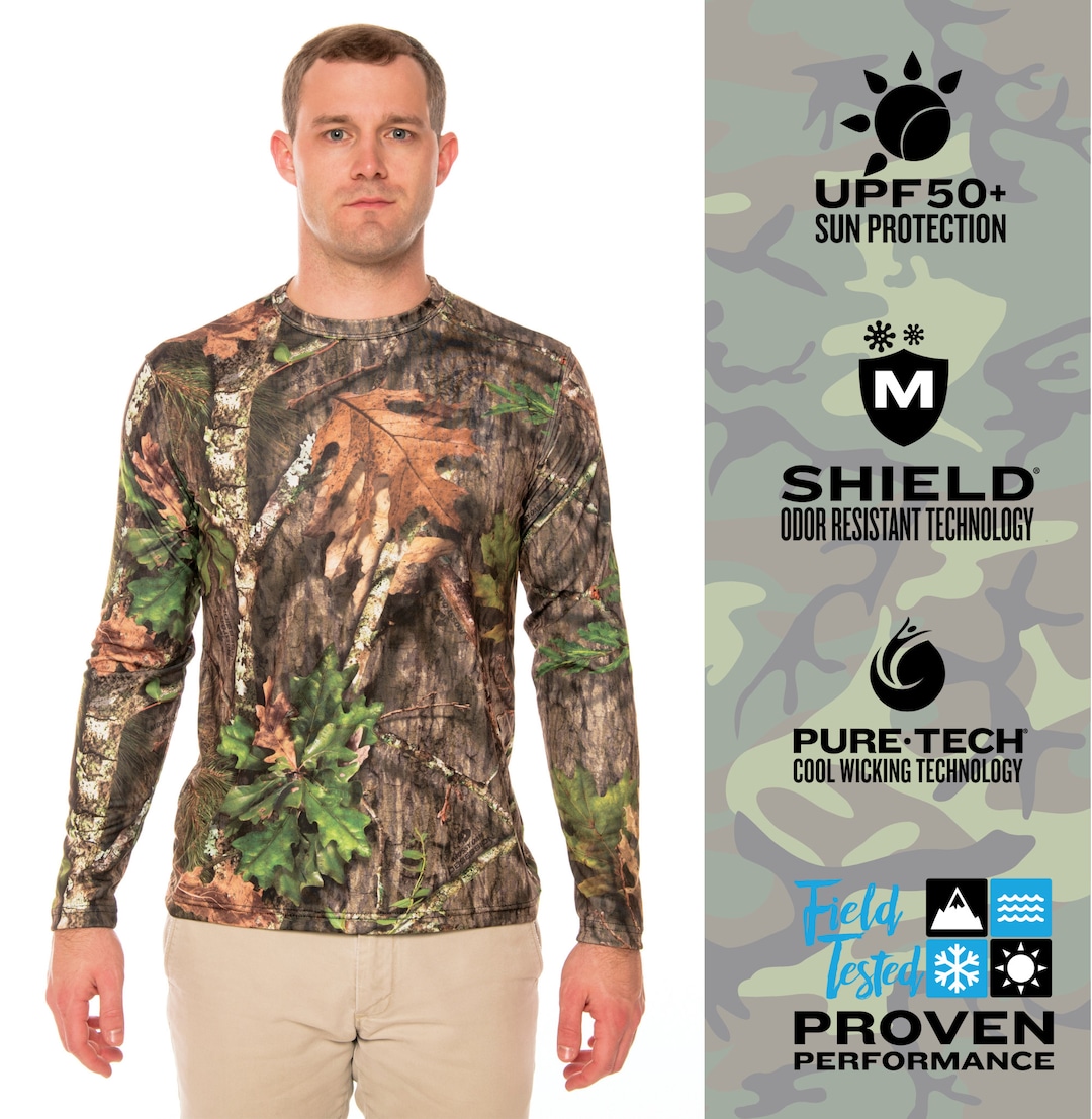Men's UPF 50 Camo Tshirt Turkey Hunting Camo Shirt Camo Etsy