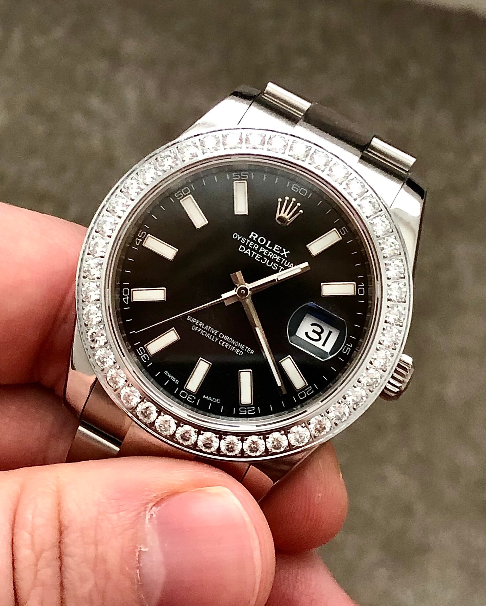 Rolex Moissanit Lab Diamond Bezels Etsy