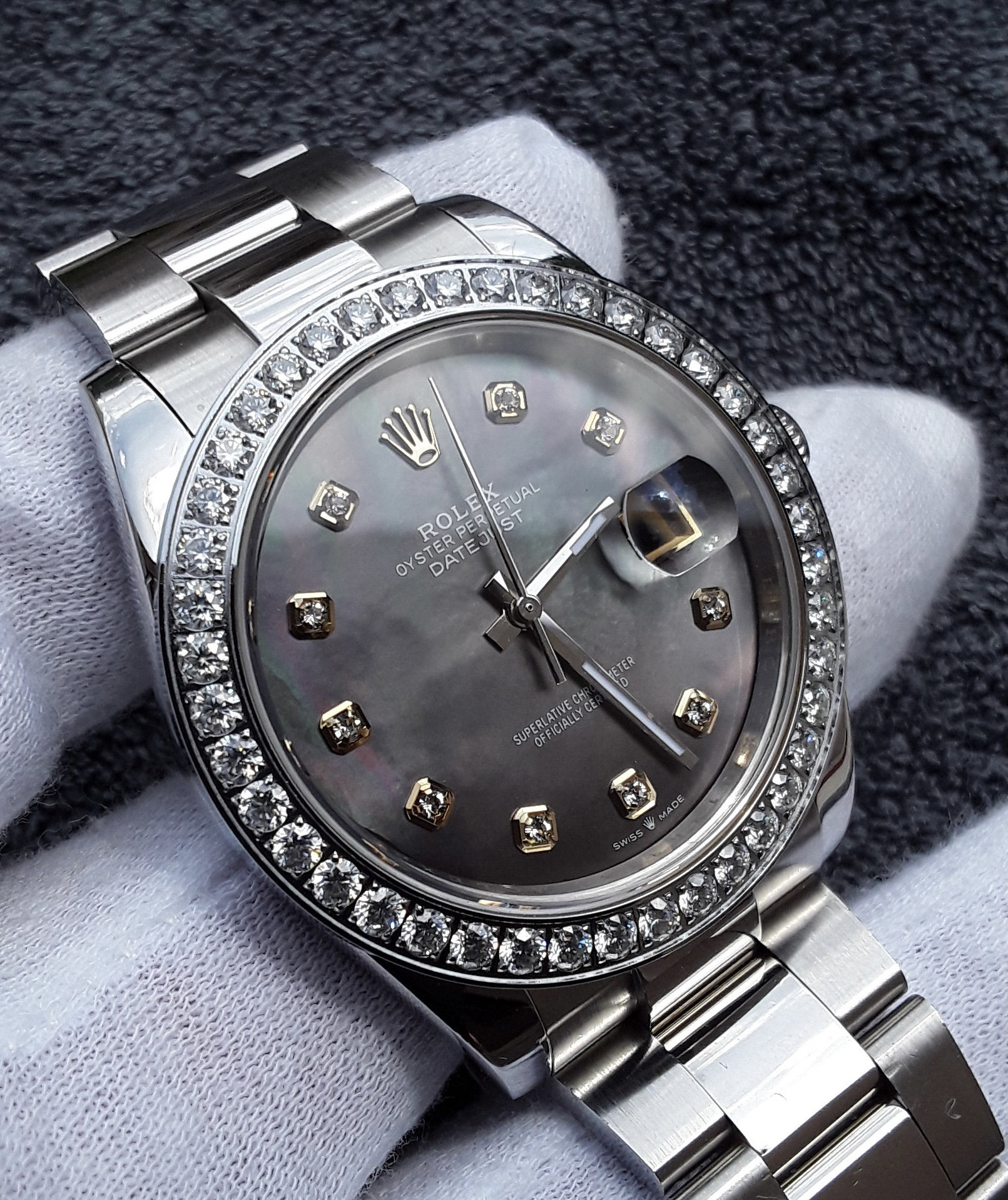 Rolex Moissanit Lab Diamond Bezels Etsy
