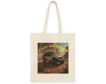 Taco Wrangler - Cotton Canvas Tote Bag
