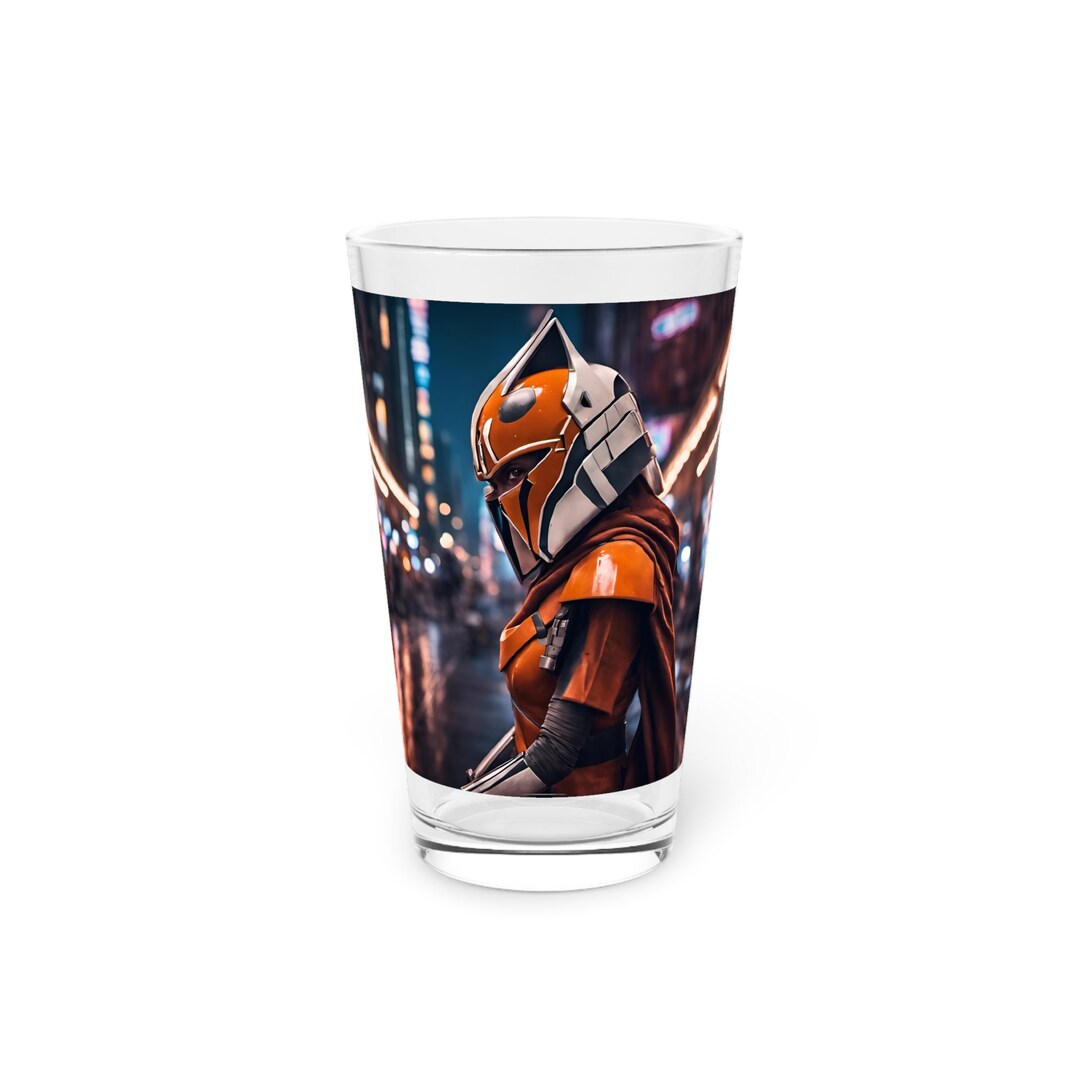 Ahsoka Tano/mandalorian Inspired Armor Pint Glass 16oz Etsy