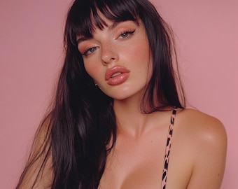 Clip-On Wispy Fringe Bangs – 100% Remy Human Hair Extension, Natural Look, 9 Color Options