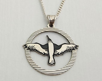 Albatross Bird Necklace, Seagull Necklace, Freedom Symbol Pendant, Bird Necklace, Hope symbol Pendant, 925 Sterling Silver Pendant