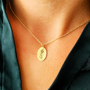 Vergeet-me-niet-sieraden, vergeet-mij-niet-ketting, modeketting voor vrouwen, zegelketting bloem, vergeet-mij-nietje-bloem, bloemenketting