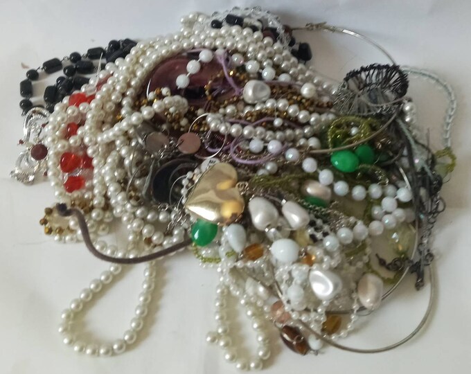 1 Lb.junk Drawer Destash Broken Costume Jewelry Lot for Etsy