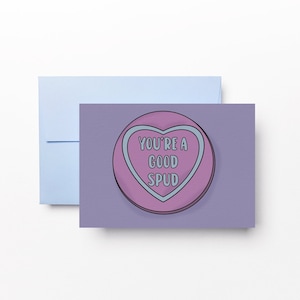 You're a Good Spud Candy Sweet Hearts Card/Anniversario/Migliori amici/Compleanno/Amore romantico/Irlandese/San Valentino/Dóchas Designs