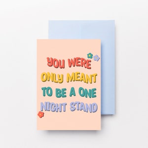 One Night Stand-kaart | Romantisch | Grappig | Jubileum | Valentijnsdag | Iers | Cadeaus voor haar | Cadeaus voor hem | Dochas-ontwerpen