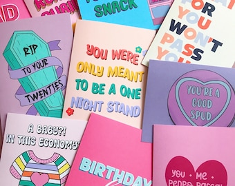 Mystery Greeting Card Pack of 5 or 10 Cards | Birthday | Wedding | Anniversary | Get Well Soon | Good Luck | New Baby Home Job | Celebration