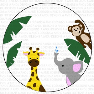 AMIS DE LA JUNGLE SVG, png.,pdf., jpg.