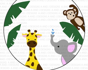 JUNGLE FRIENDS SVG, png.,pdf., jpg.