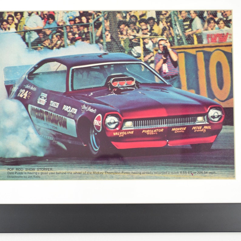Vintage NHRA Drag Racing Framed Wall Art Top Fuel Dragster Etsy