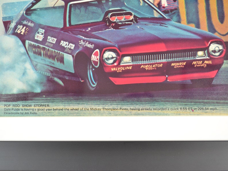 Vintage NHRA Drag Racing Framed Wall Art Top Fuel Dragster Etsy