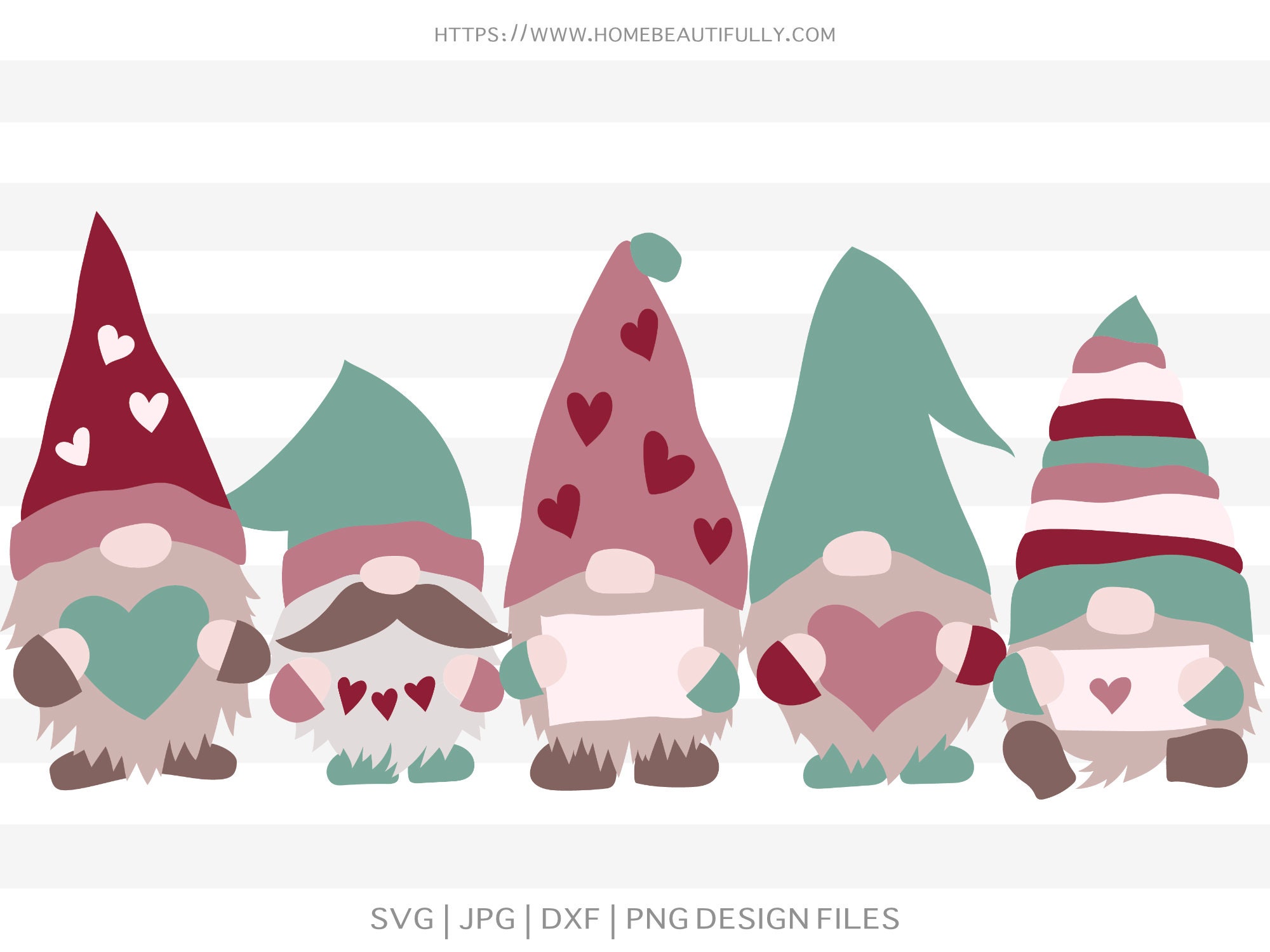 Valentines Day Gnomes SVG Files | Cut Files for Cricut | Cut File for ...