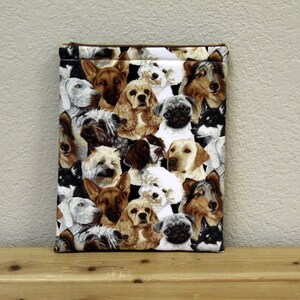 Dogs/padded book sleeve/tablet sleeve/bookish gift/gift for readers/ book lover/Book Beau/Christmas gift/CPickeringCo/Brown/Labrador