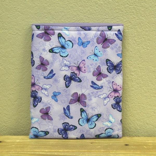 Butterfly/Padded book sleeve/kindle sleeve/bookish gift/reading gift/book lover/Christmas Gift for readers/BookBeau/CPickering Co/Spring/