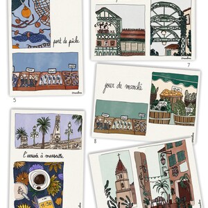 illustrated postcard in batch or individually illustration print image 2