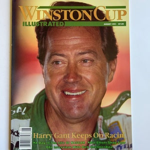 Vintage Nascar Winston Cup Illustrated Magazine August 1991 Harry Gant