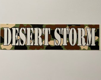 Vintage Desert Storm Bumper Sticker