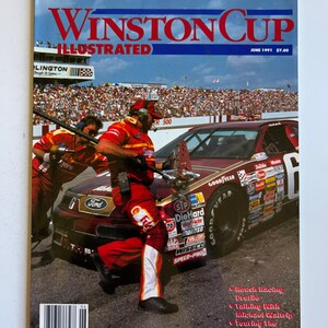 Vintage Nascar Winston Cup Illustrated Magazine June 1991 Michael Waltrip