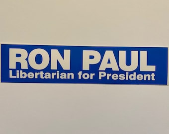 Vintage Ron Paul Libertarian Party Political Campaign Sticker